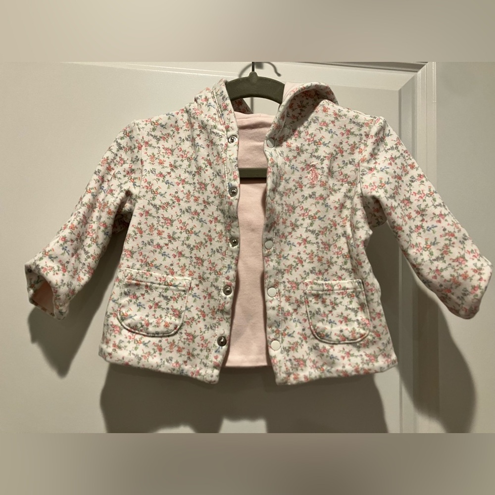 Ralph Lauren
Girls' Reversible Hooded Jacket - Baby 6-9 months